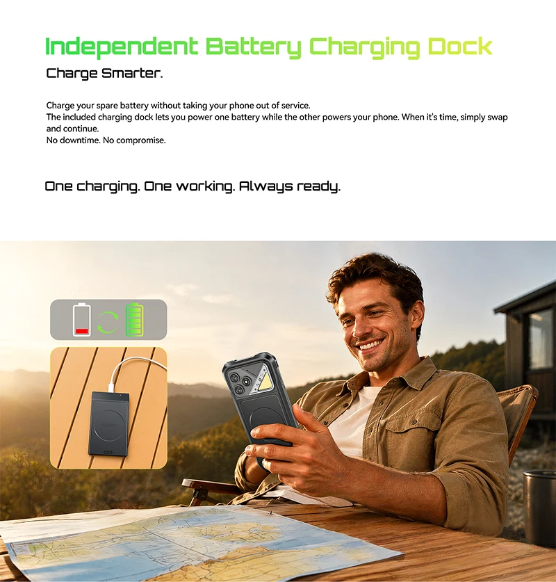 Rugged Smartphone Android 16 Cubot KingKong Dura, Up to 32GB RAM +256GB ROM, 6.88-Inch 120Hz Screen, IP68&IP69&MIL-STD-810H, NFC