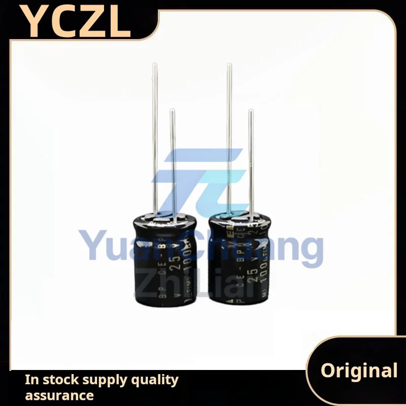 10PCS new original genuine 25v100uF infinite audio fever electrolytic capacitor volume 10*12.5mm