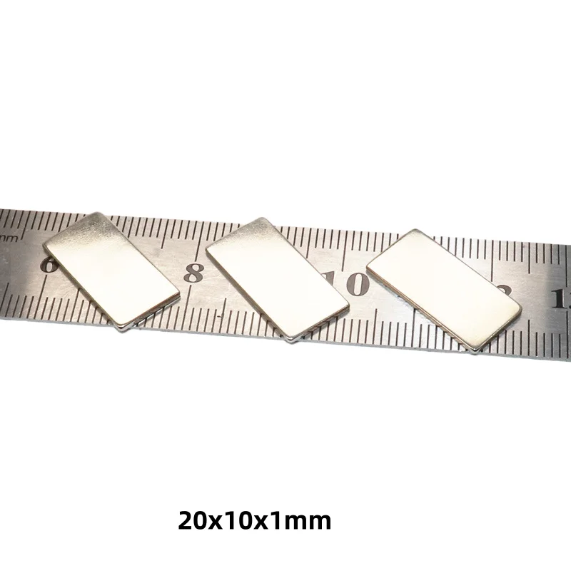 20x10x1mm Square magnets can be widely used 20*10*1mm for refrigerators, office document fixation and DIY 20mmx10mmx1mm