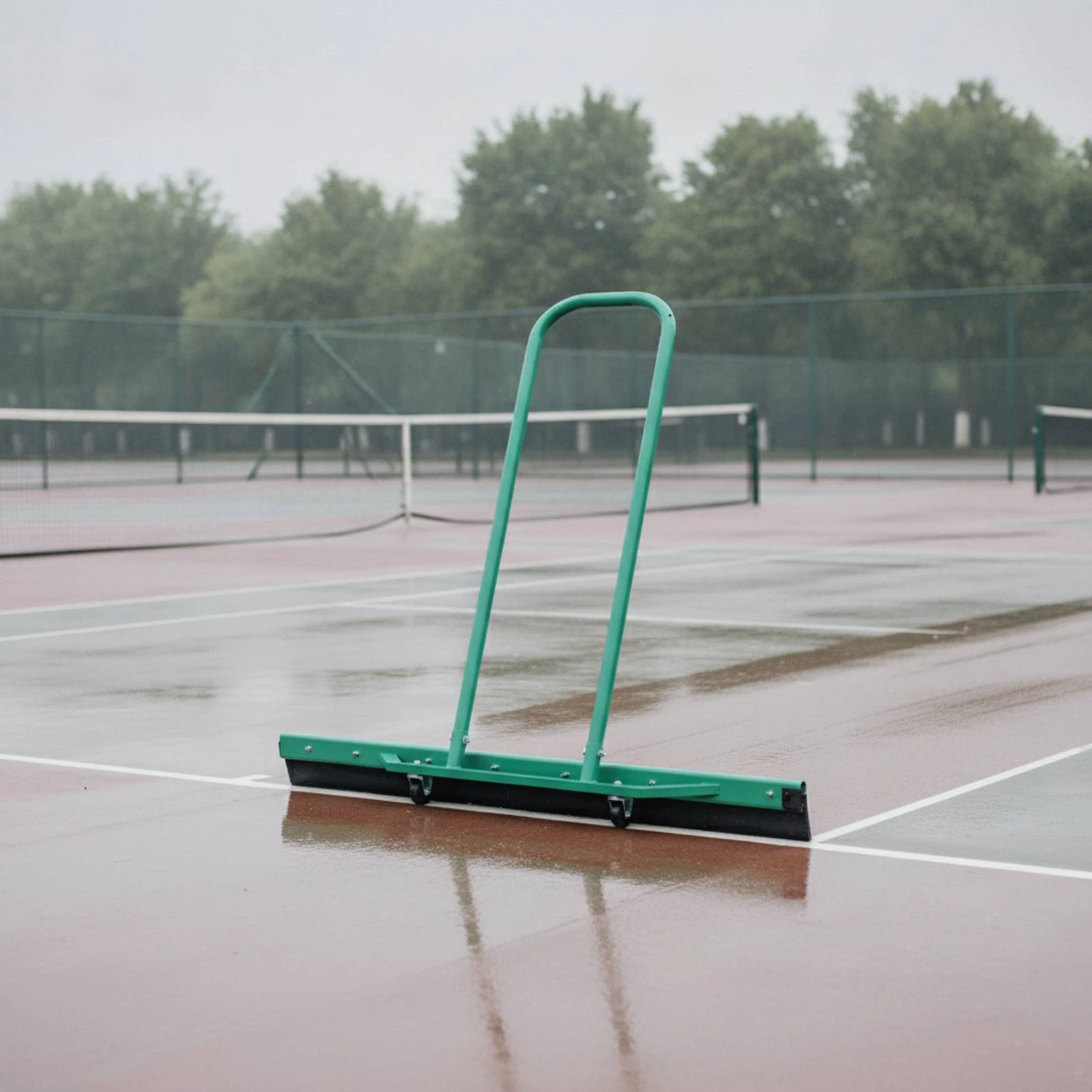 Tennis Court Water Remover Low-Height Court Squeegee Floor Squeegee with Wheels Heavy Duty Floor Water Remover Stable