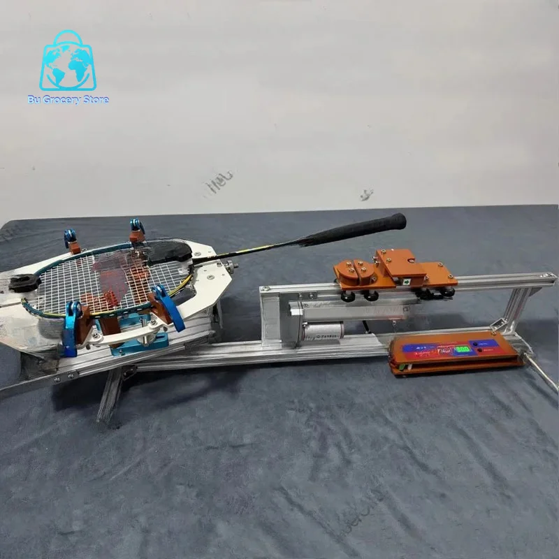 Smart seat clip type electric badminton racket threading machine/wire pulling machine