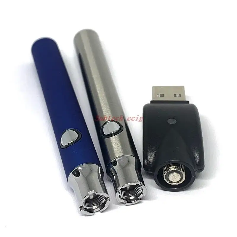 10 قطعة سخن VV Vape بطارية نفطة عدة 350mAh 3.4 فولت-3.7 فولت-4.0 فولت التسخين متغير الجهد مع شاحن USB لاسلكي Ecig القلم