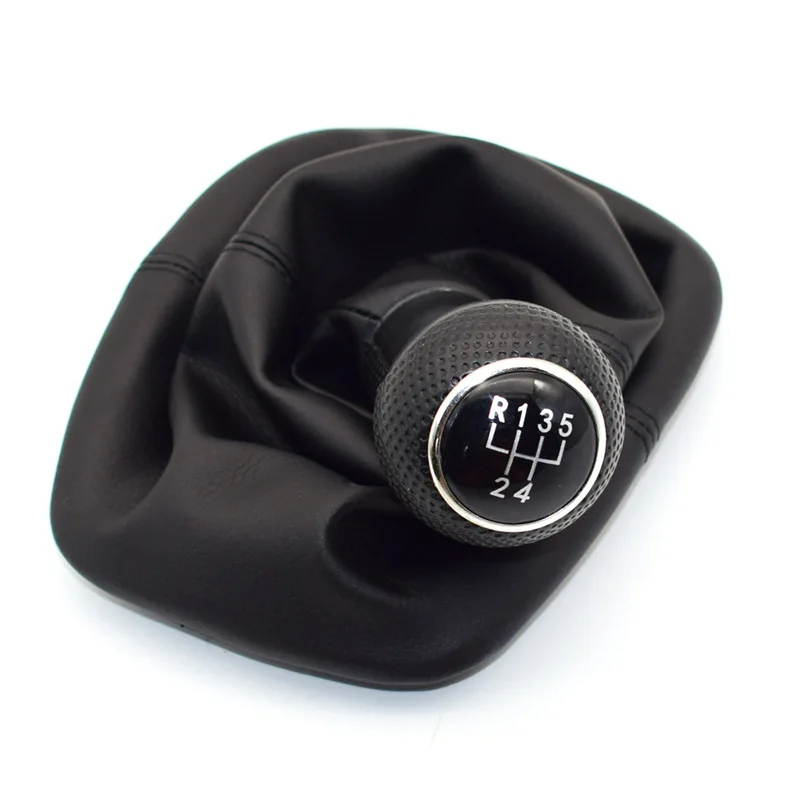 5 6 Speed 12 23mm Car Leather Gear Shift Knob Gaiter Boot Cover Lever MT Fit for Volkswagen VW MK4 Golf 4 IV GTI R32 Jetta Bora