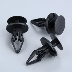 50pcs Black Universal Car Fender Fastener Push Type Rivet Fixed Clamp Plastic Retaining Clips For Ford Buick Chevrolet