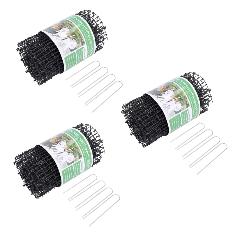 RISE-3X حديقة القط سكات حصيرة-القطط والكلاب طارد حصيرة البلاستيك سبايك حفظ القطط والكلاب من الحفر