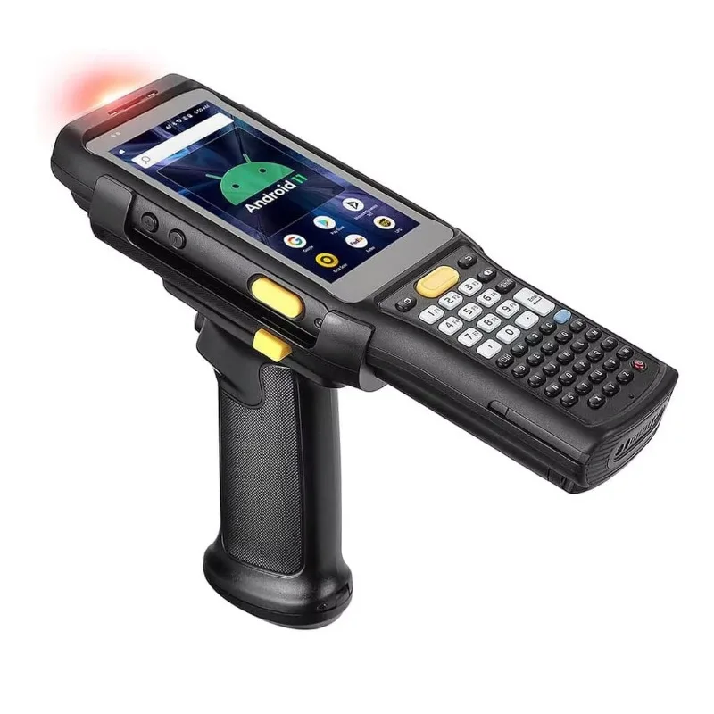 Long Range Barcode Scanner Android 4G Handheld PDA 4850 Long Distance Inventory Scanner with Number Pad Handle