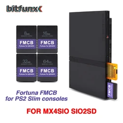 Bitfunx Fortuna Free McBoot OPL Memory Card for PS2 MX4SIO SIO2SD SD Adapter for PS2 Slim Game Console