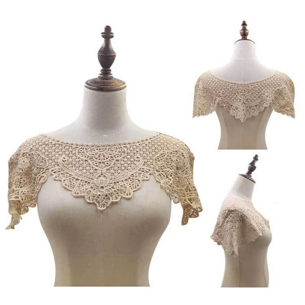 Exquisite Fake Collar No Deform Decorative Good Sewing Embroidery Applique Neckline Lace Collar