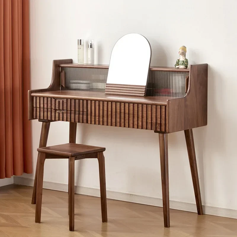 

Nordic Girl Drawers Dresser Eithe Box Stool Brown Wooden Living Room Dressing Table Storage Mirror Comoda Pra Quarto Furniture