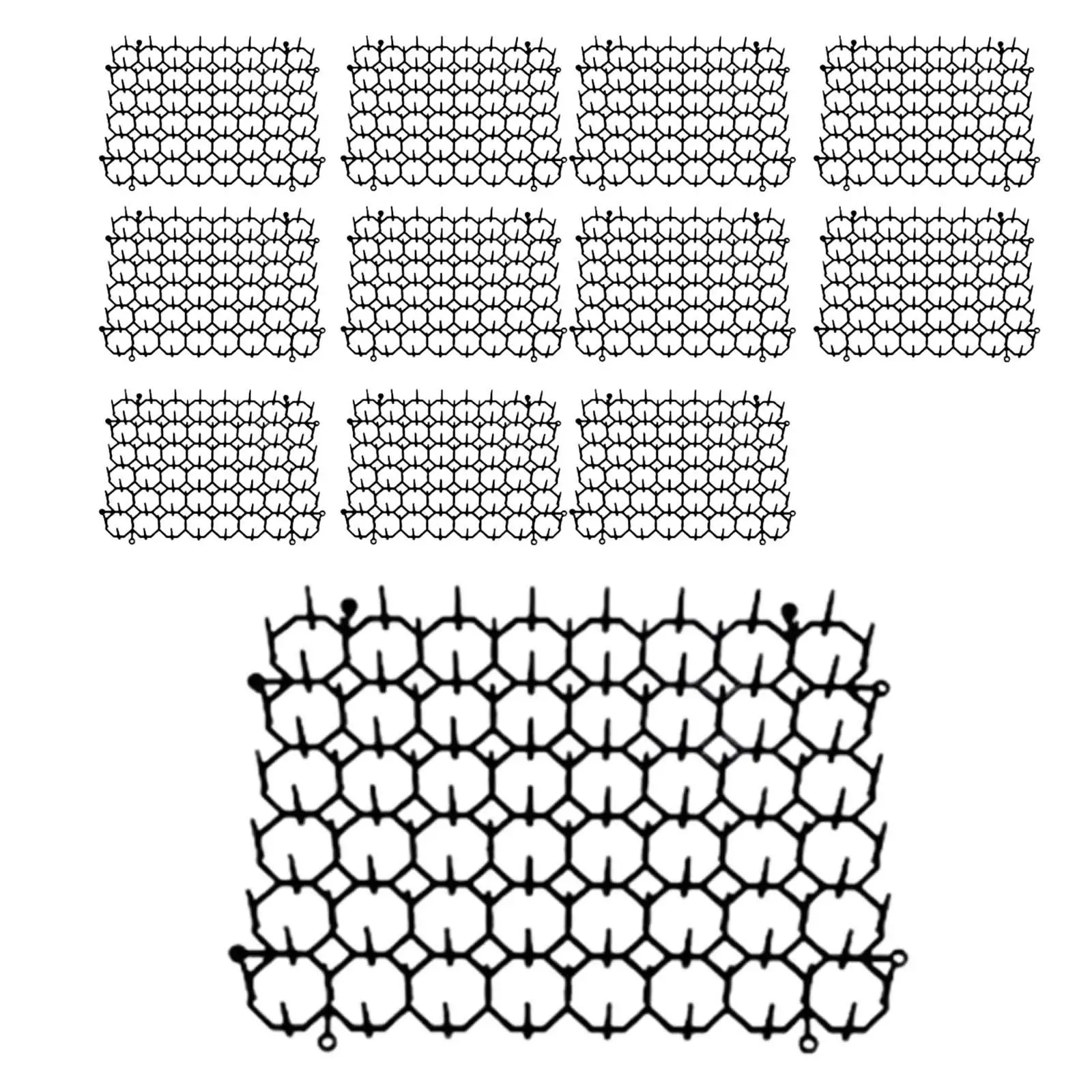 12Pcs Cat Scat Mat Cat Repellent 15x20cm Durable for All Seasons Gardening