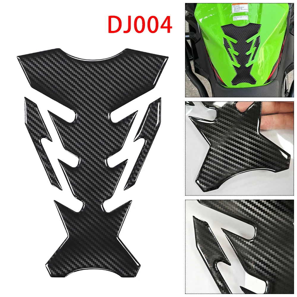 5D Carbon Fiber Motorcycle Fuel Tank Pad Stickers Protector Decal Off-road ATV Chopper Cafe Racer Old School