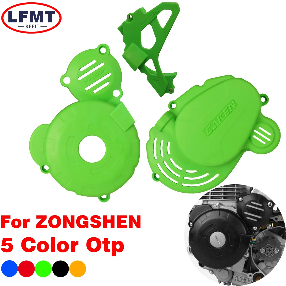 

Motorcycle Plastic Engine Clutch Guard Water Pump Cover Ignition Protector For KAYO BOSUER GUIZUN ZONGSHEN CB250-F Dirt bike