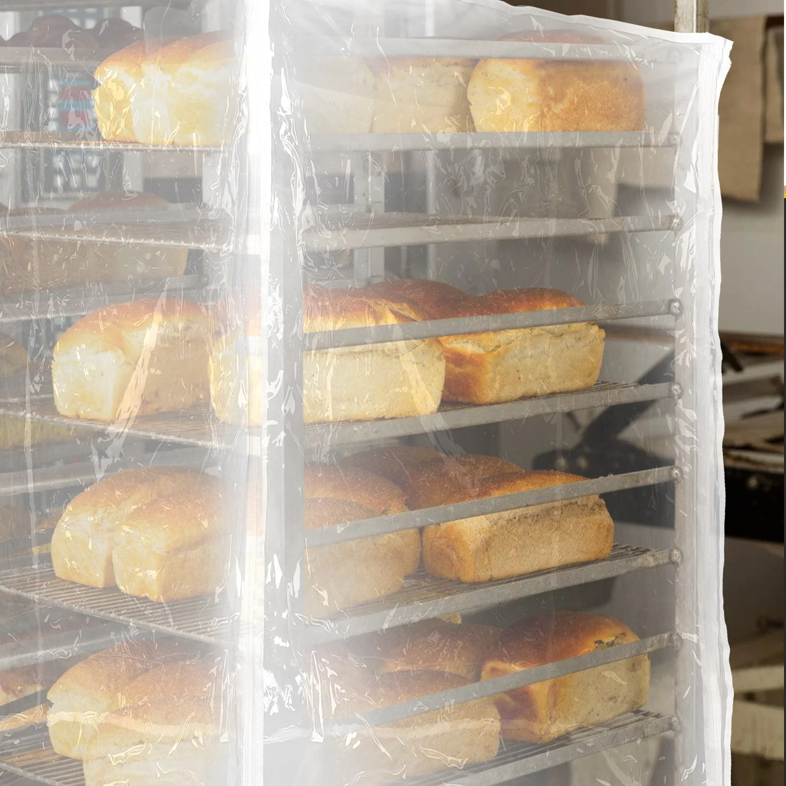 

Bread Pan Rack Cover Clear Reusable Pvc Protective Cover For Toaster Dust Resistant Kitchen Appliance Organizer Storage