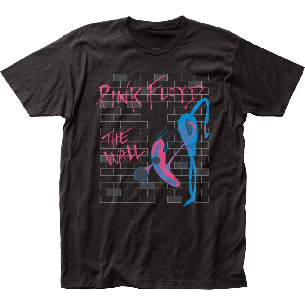 Pink Floyd Neon Wall Men's T-shirt Music Classic Concert Rock Band T-shirt Men's casual loose Harajuku streetwear shirt