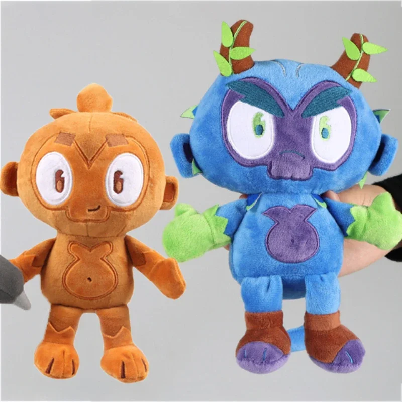 

26cm Bloons TD 6 Plush Toy Cartoon Dart Monkey Plushie Figure Gwendolin Obyn Greenfoot Stuffed Dolls Toy Kids Christmas Gifts