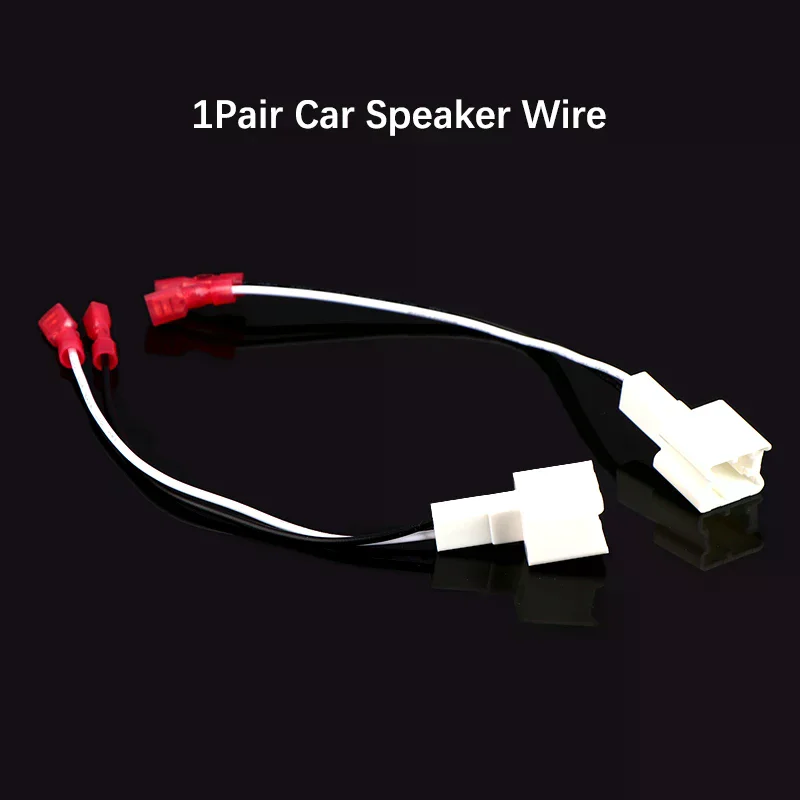1Pair Car Tweeter Dash Front Speaker Wire Harness Adapter Cable Connector Wiring Cable For Series Speaker