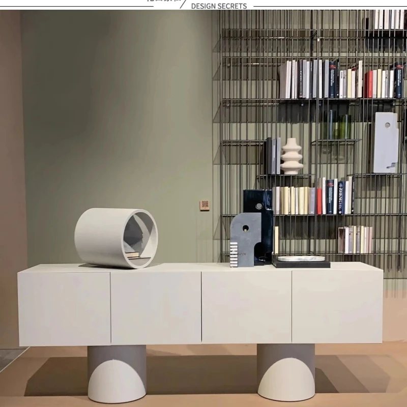 

Креативный приставной шкаф-тумба для гостиной, тумба под телевизор, для демонстрационных комнат вилл, приставной шкаф с индивидуальными перегородками