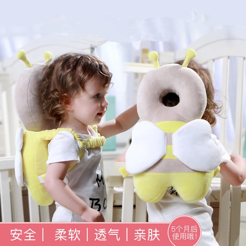 1-3T Toddler Baby Head Protector Safety Pad Cushion Back Prevent Injured Angel Bee Cartoon Security Pillows