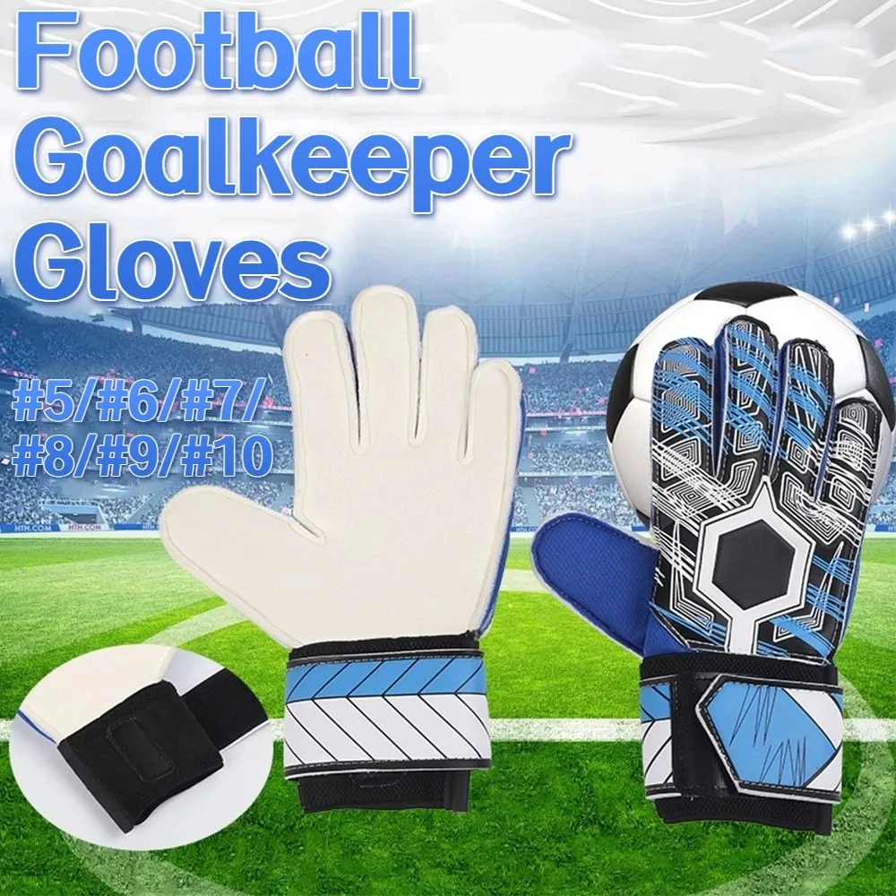 

Finger Protection Goalkeeper Gloves Wear-Resistant Non-Slip Football Goalkeeper Gloves Thickened Handguard Latex Soccer Gloves