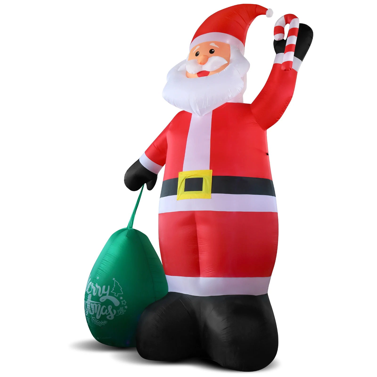 

14 FT Lighted Christmas Inflatable Decoration, Giant Inflatable Santa Claus with Large Gift Bag, Blow Up Yard Decorations