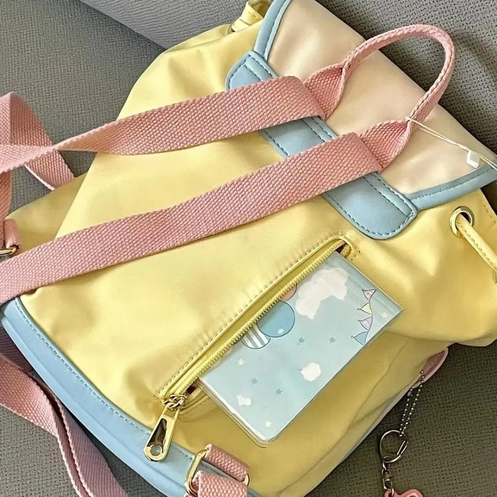 حقيبة ظهر مدرسية لطيفة ذات سعة كبيرة وخفيفة الوزن مع حقيبة حمل محمولة برباط للنساء