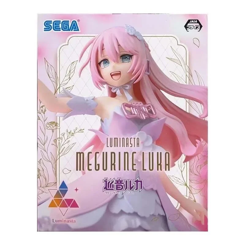 SEGA Original Genuine Anime Vocaloid Hatsune Miku Piapro Characters Megurine Luka Luminasta 18cm Model Toy Figures Birthday Gift