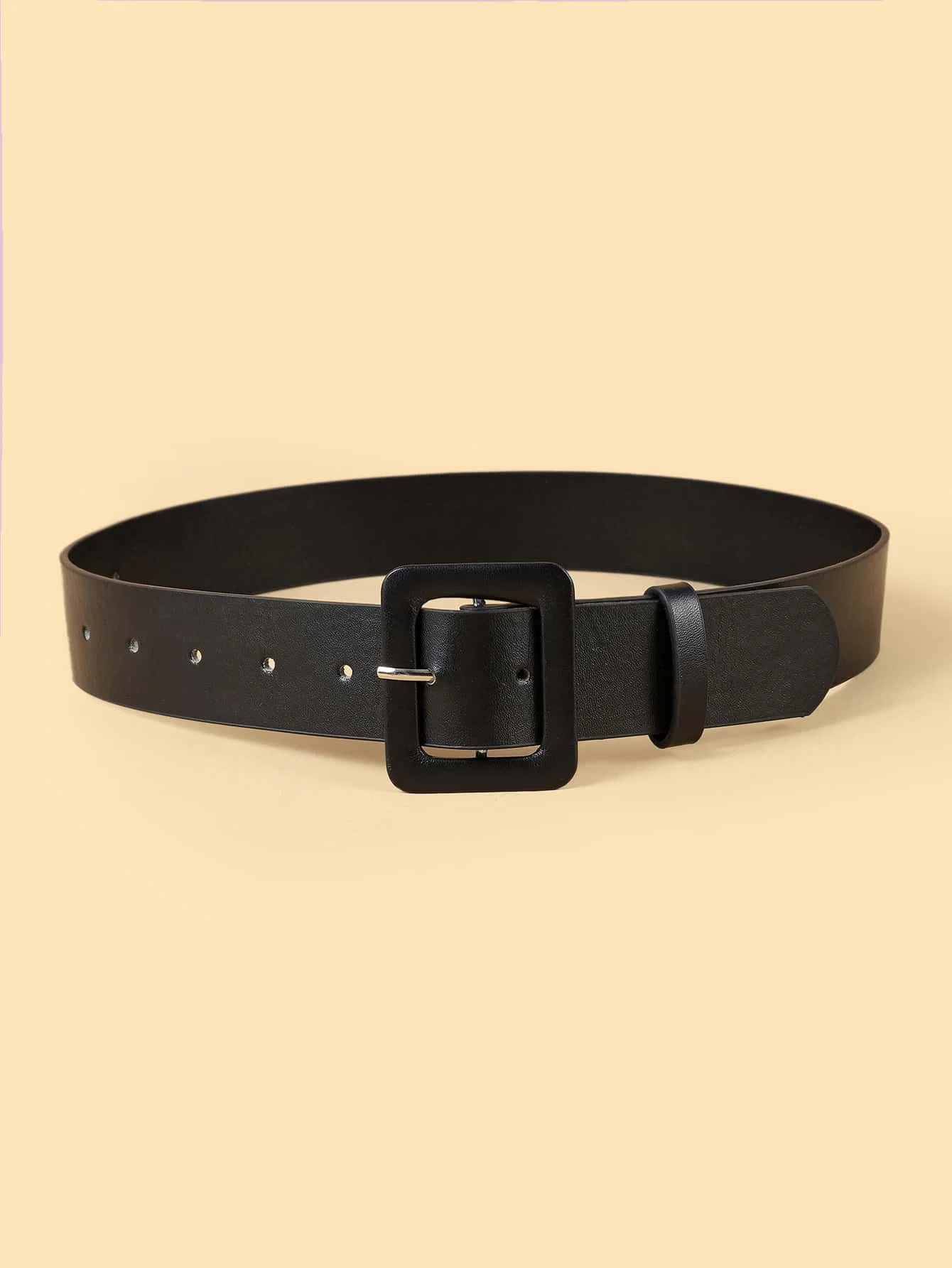 Leopard Button Wide Belt Women's Skirt Sweater dress Decorative Belt Imitation Leather Alloy Buckle Belt