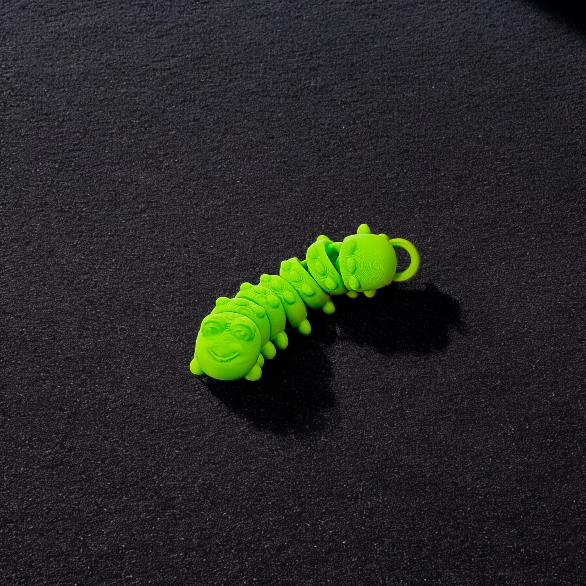 3D Printed Toys Mini Cute Caterpillar Figurine DIY Pendant Keychain Accessories Book Nook Decor Children's Holiday Gifts