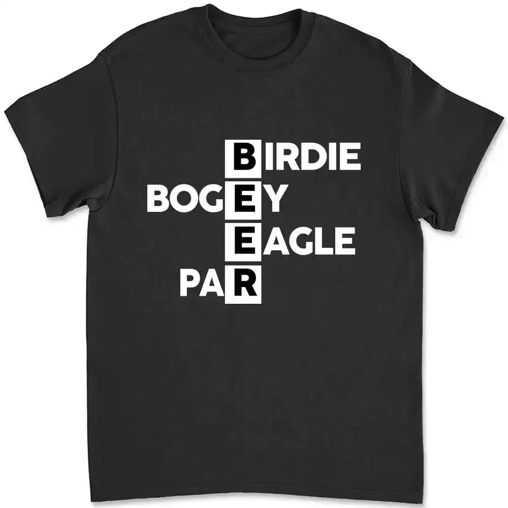 Birdie Bogey Eagle Par Beer Love Golf T-shirt Tee 7E95