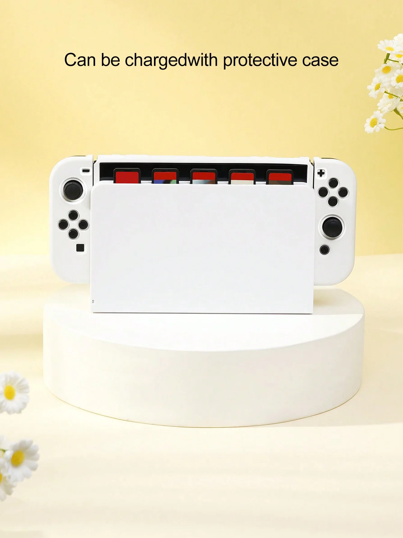 Protective Case Compatible with Nintendo Switch OLED Console and Joy-Cons, for Switch Ns Cover, Switch Accessory Shell