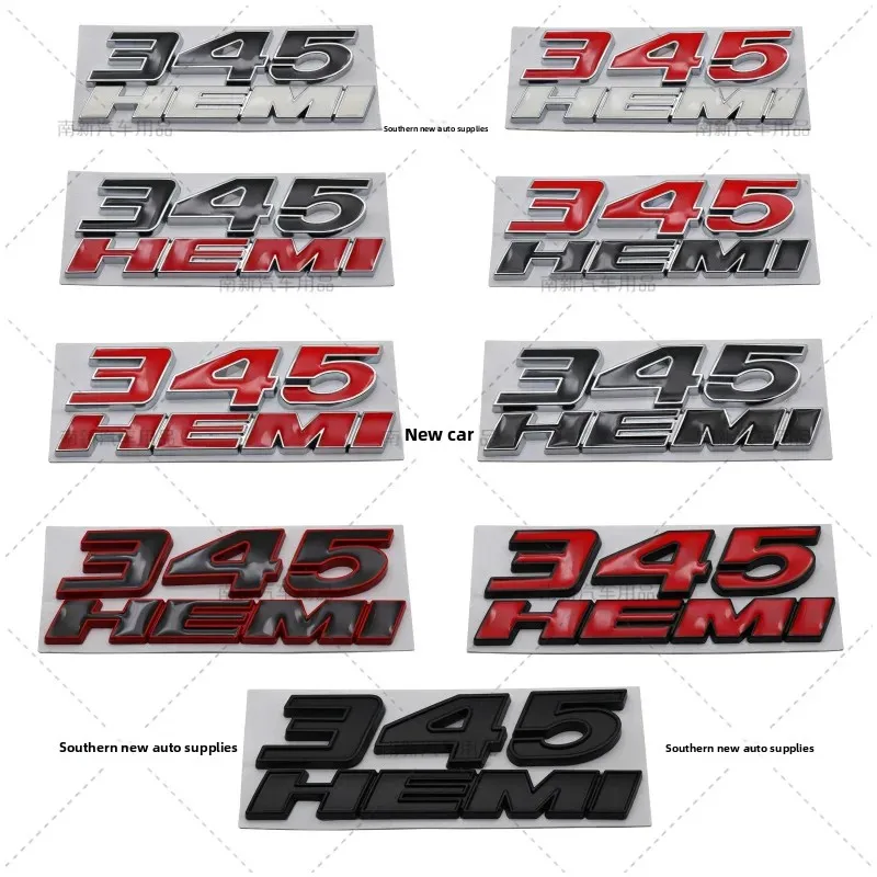 ملصق معدني لدودج 345 HEMI تعديل التسمية RAM 1500 2500 شاحنة بيك اب ملصق سيارة ملصق مائي صنع في الصين