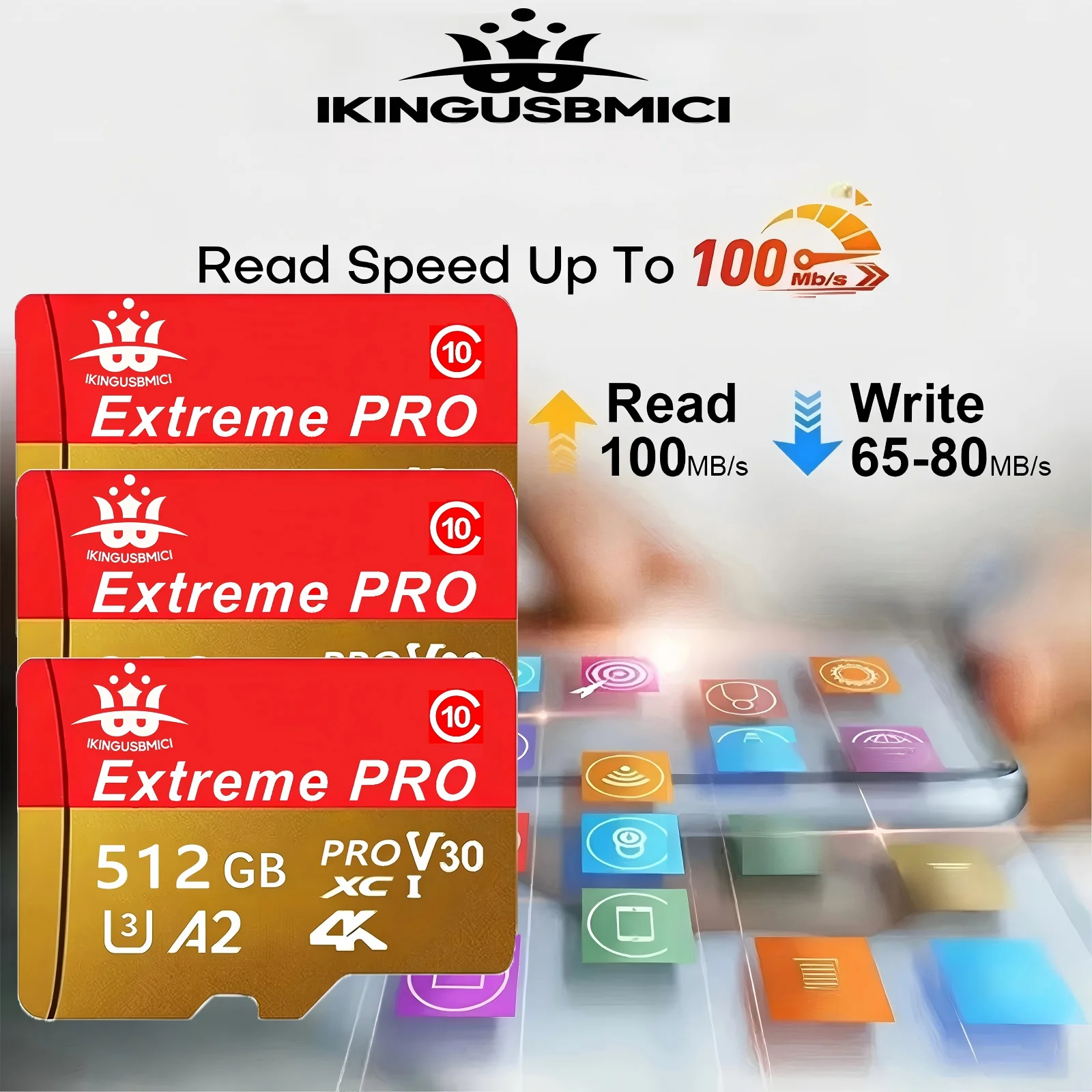 Sd Reliable Camera U3 for Memory 32/64/128/256/512gb Class Premium Fast 10 Card High Quality Speed Sd Smartphone Quality High
