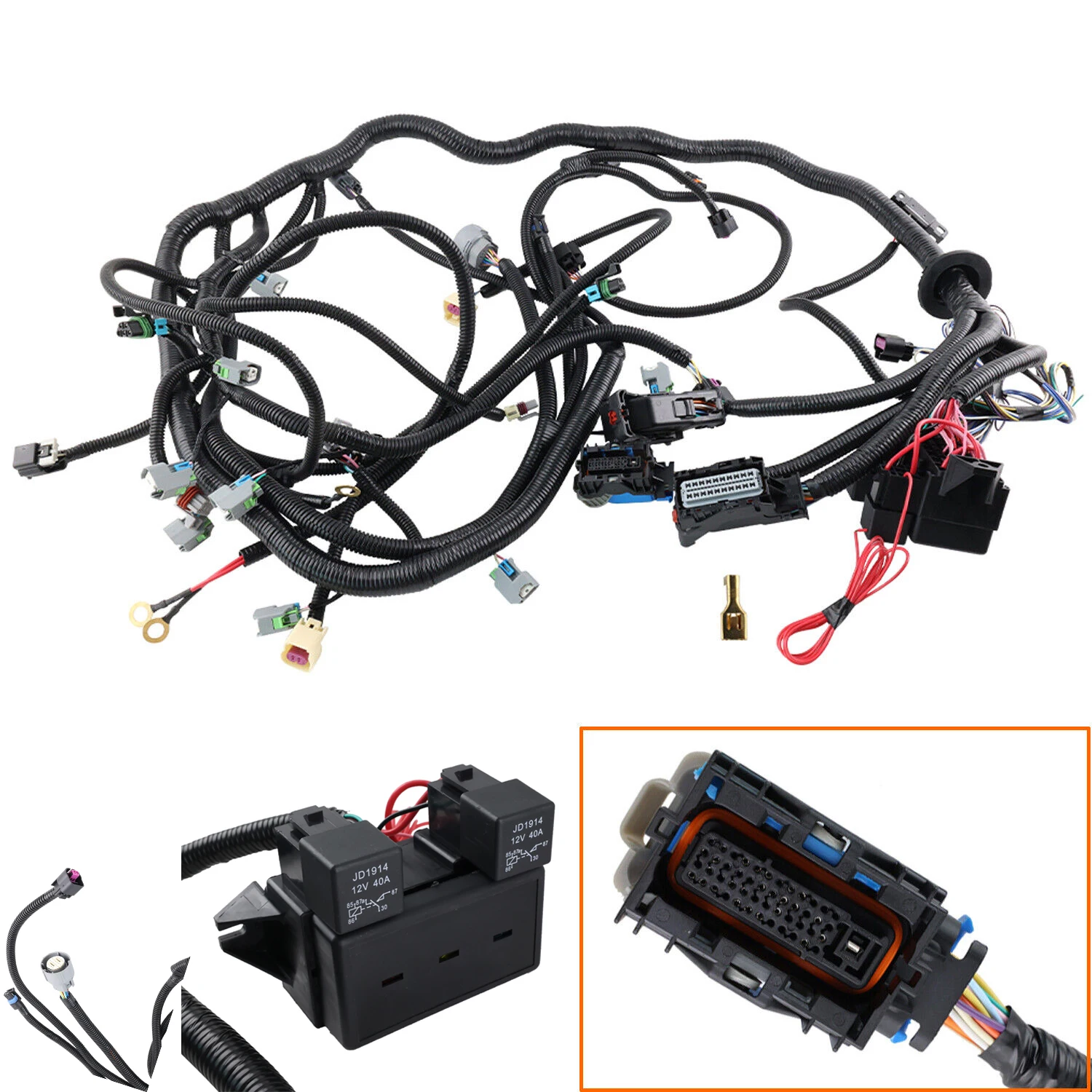 new Drive By Wire DBW For LS3 LS2 TR6060 T56 / 58X 6.2L 2006-2015 Standalone Harness  engine and transmission sensor connectors