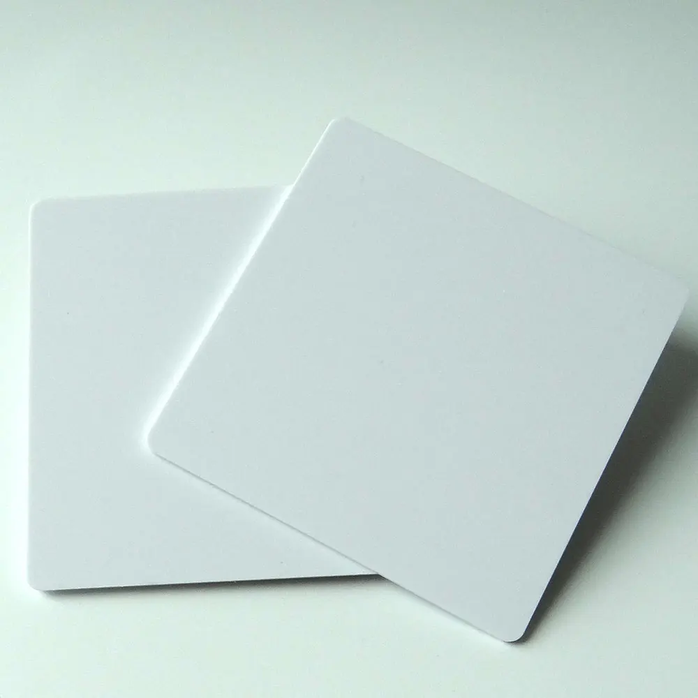 blank version white / transparent 12x12cm Acrylic NFC Restaurant Menu tablet tag / sticker