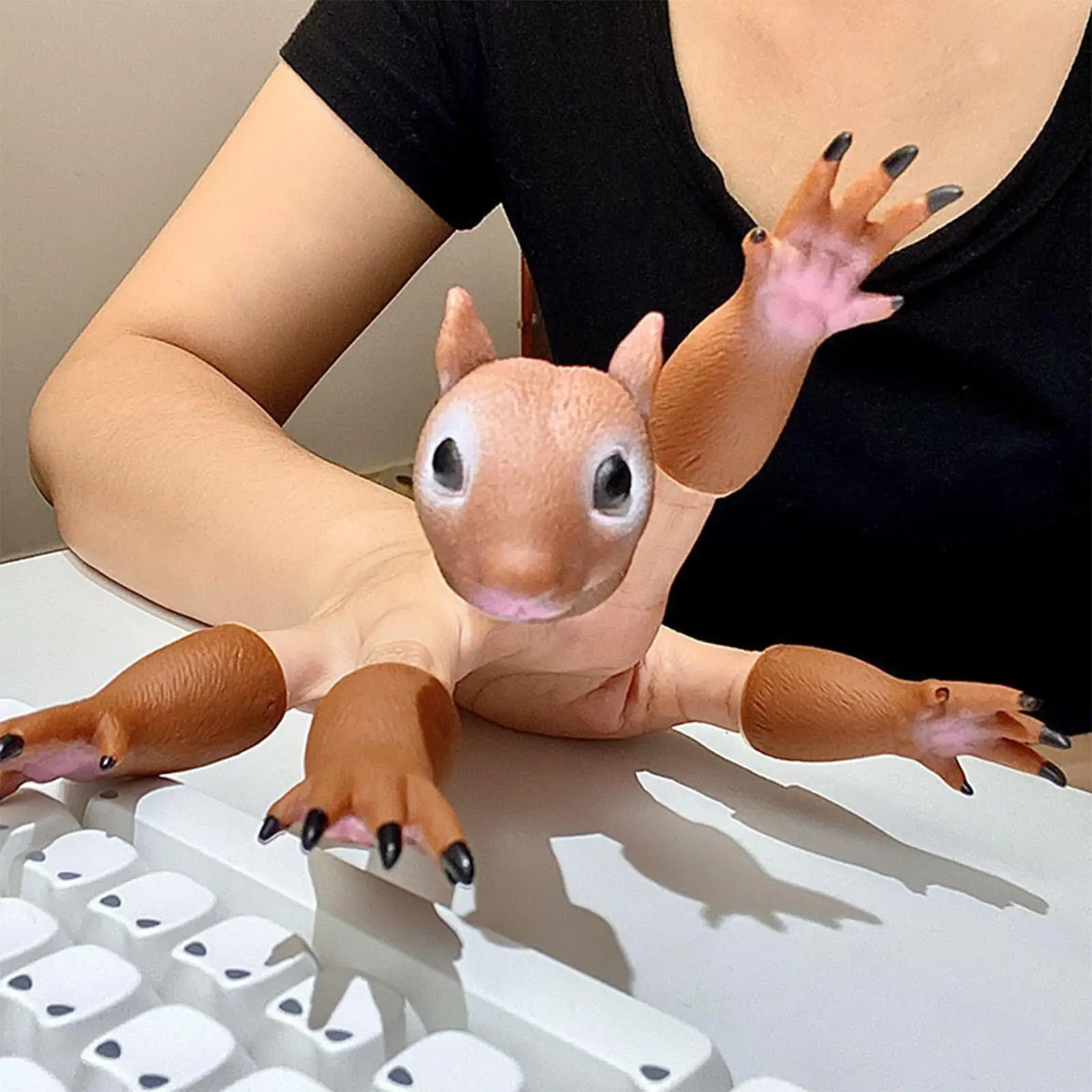 Halloween Finger Puppets 10-piece Squirrel Shape Role Playing Toys Finger Toys For Home Classroom Party Daycare Travel School