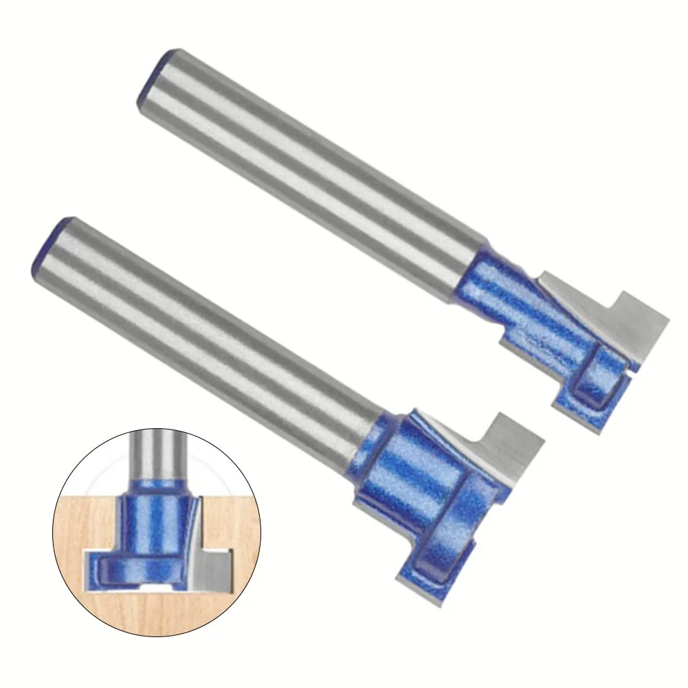 Shank T-Slot Router Bit para Madeira, Liga Parafuso, Furo Fresa, Ferramenta de Slotting, Carpintaria, Fresa, 6mm