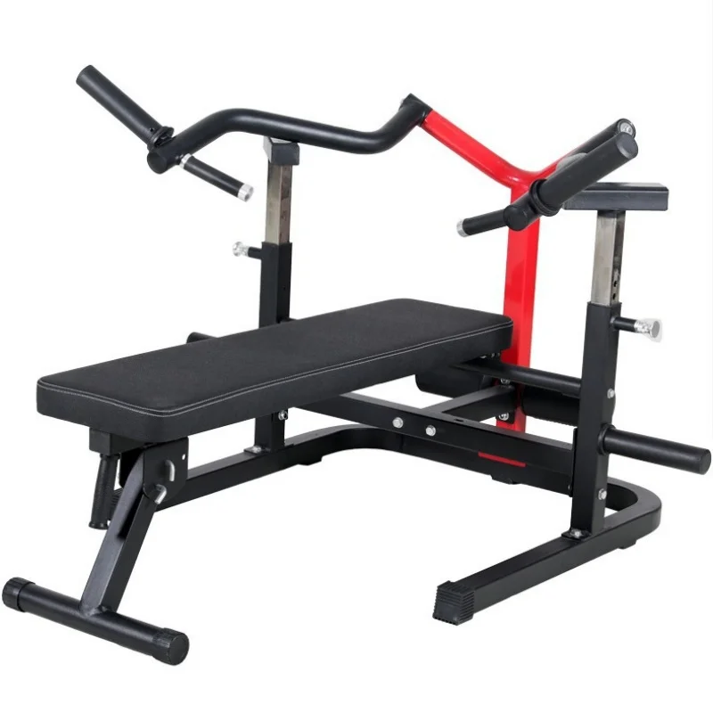 Bench press multi-functional weightlifting bed folding fitness pectoral muscle barbell press bed safety belt protection