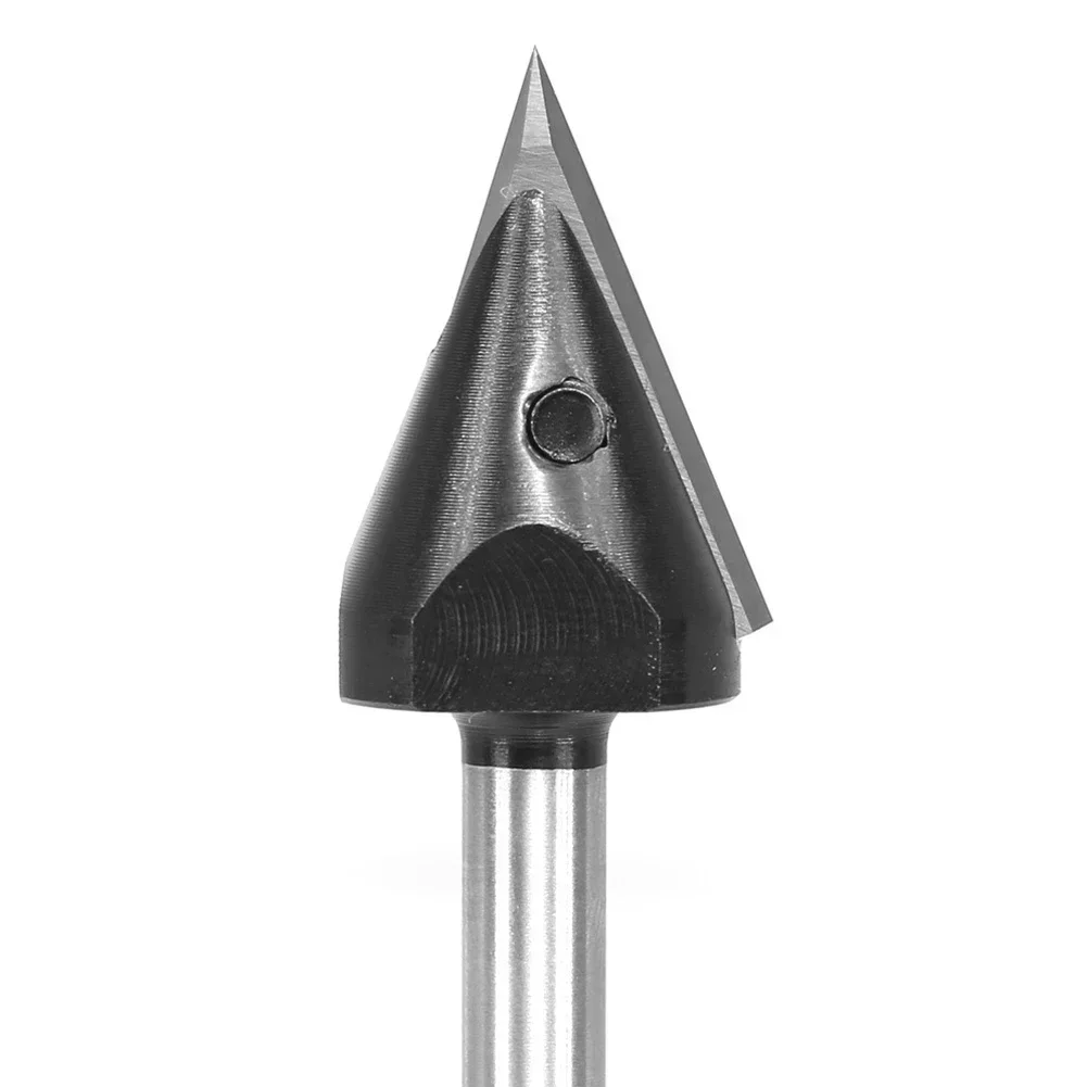 CNC Insert V-Groove Slotting Router Bit 45 Degree V Bit 1/4\