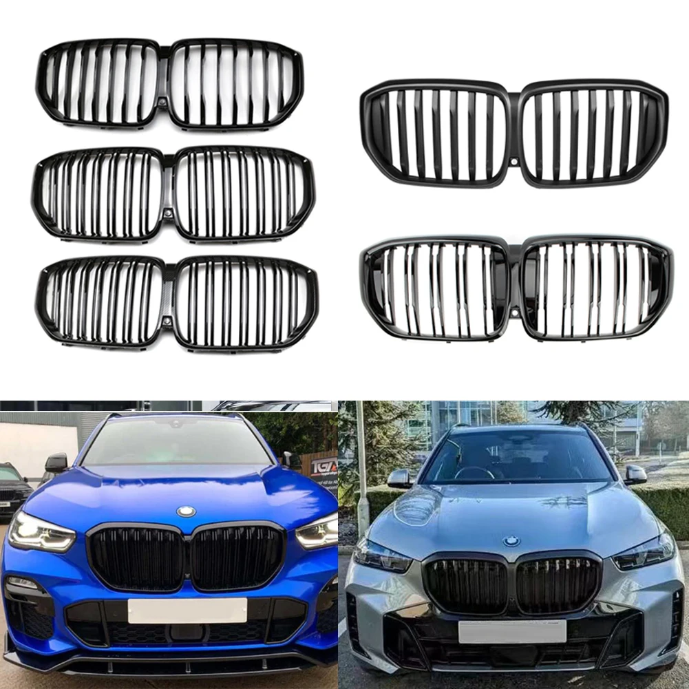 

Front Bumper Kidney Grille Grill For BMW X5 G05 F95 2019~2023 /G05 F96 LCI Facelift 2024-2025 Upgrade X5M