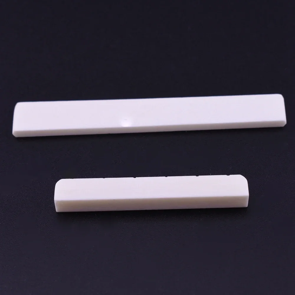 1 Piece Real Slotted Bone Nut/Saddle For Classical Guitar 50MM / 52.5MM * 6MM * 9MM/80MM*3MM*12MM