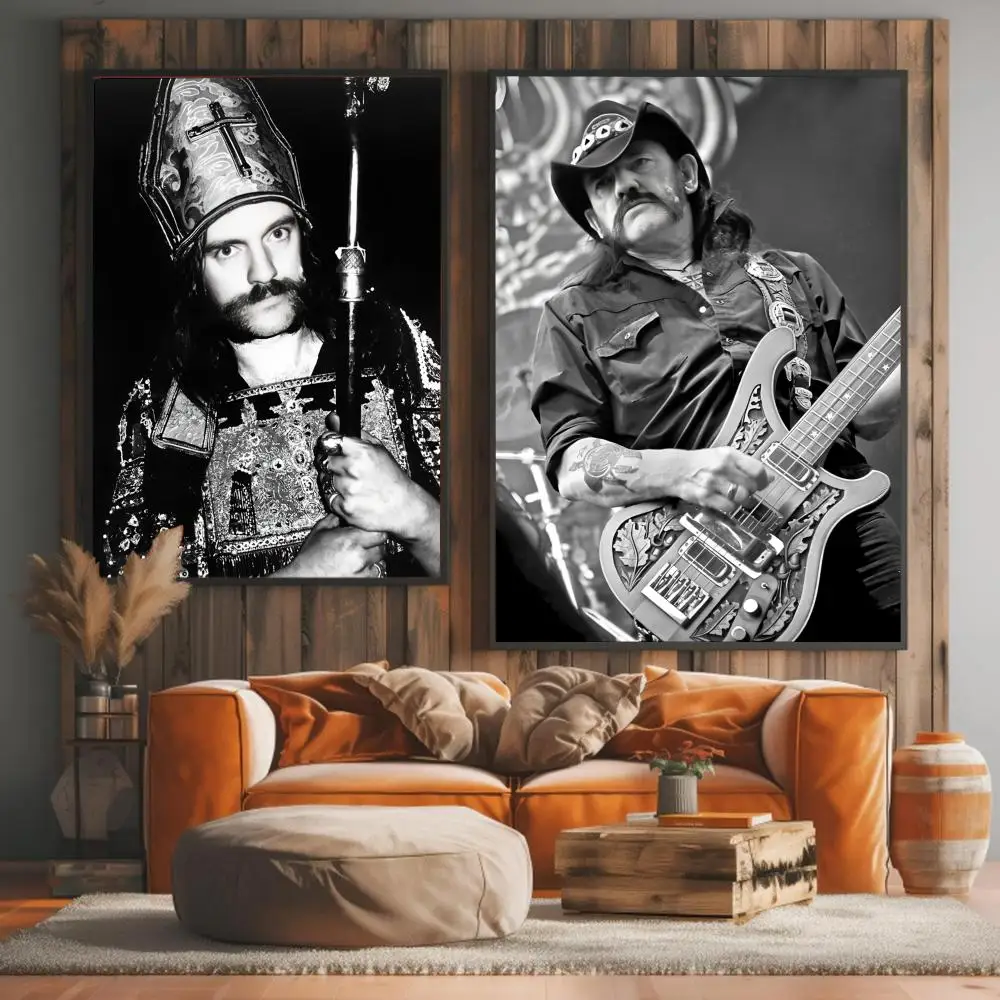 ملصق المغني L-lemmy Kilmister ملصق مثالي ذاتي اللصق لمكتب المسرح المنزلي ديكور فني جداري هدية رائعة #3