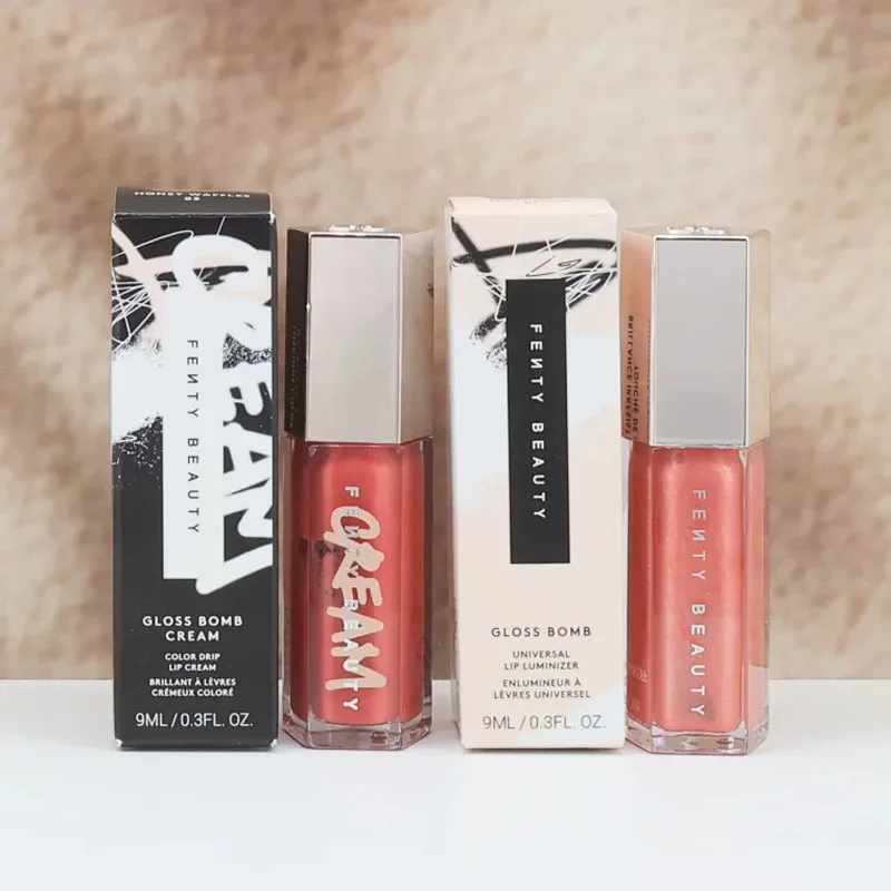 Brillo Labial Hidratante Multicolor Fenty Beauty Water Gloss, Maquillaje para Principiantes, Brillo Labial Líquido, Cosméticos