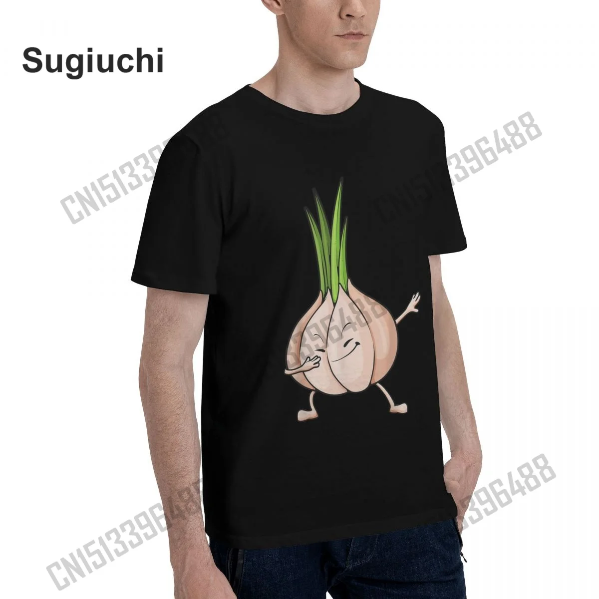 100% Cotton Cute Garlic Design For Men Women Plant Food Garlic Lover t shirts Casual T-Shirts Tops Tees S-6XL