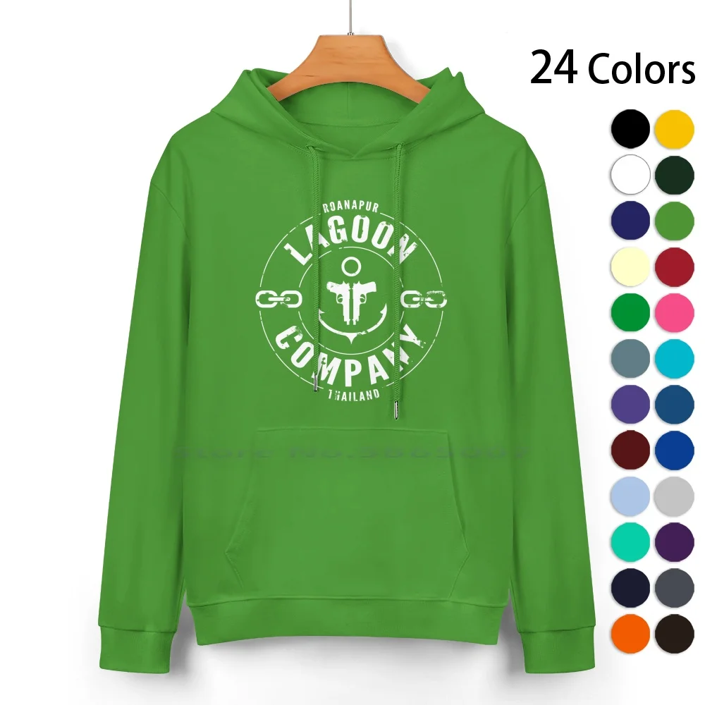 Lagoon Company Pure Cotton Hoodie Sweater 24 Colors Black Lagoon Company Roanapur Thailand Revy Benny Dutch Hotel Moscow Anime