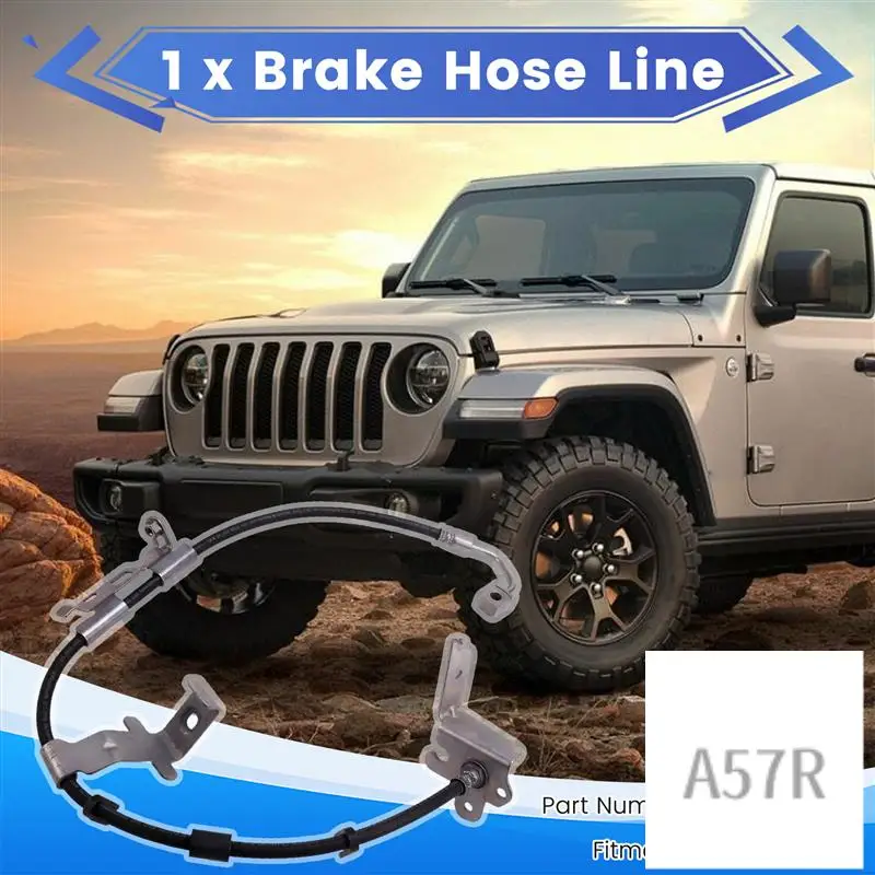 

7R-Front Left Brake Hose Line 68282443AH For Jeep Wrangler 2018-2019