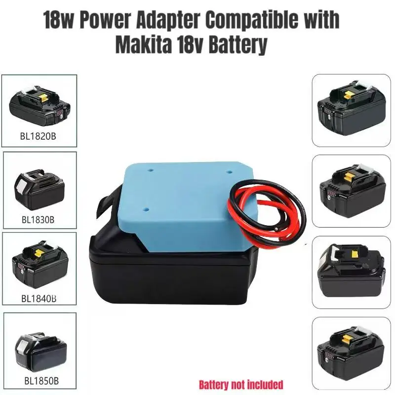 DIY Adaptor For Makita 18v Battery DIY Adaptor/Base Plate To Dock Power Connector 12-14AWG(No battery )