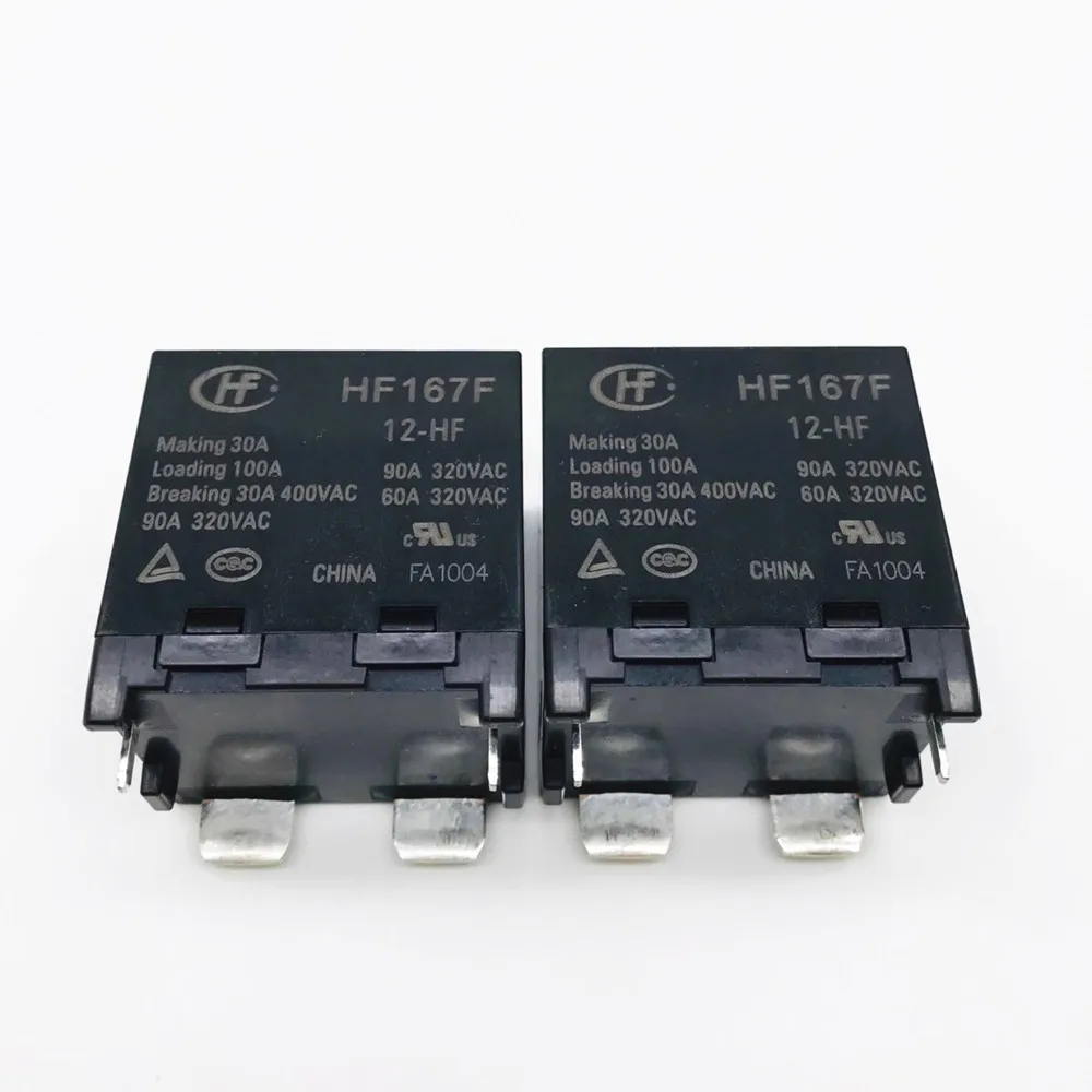 Zengli Electronics  HF167F-12-HF/HF167F-24-HF A set of normally open 4-pin 90A320VAC Hongfa solar photovoltaic relay 012/24VDC