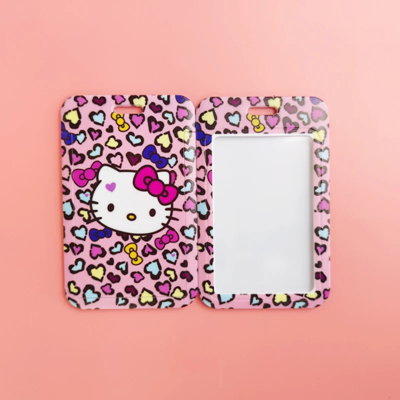Hello Kitty ID Card Holders Lanyards Girls Door Card Case Hanging Rope Women Badge Holder Neck Strap Business Card Gift - view 2