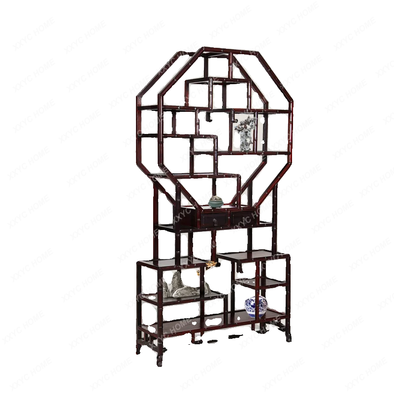 Chinese Simple Retro Ornaments Teapot Stand Chinese Design Storage Rack