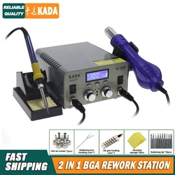 KADA 2018D Hot Air Gun Electric Iron Two-in-one Desoldering Station Dual-use Digital Display Mobile Phone Repair Welding Station